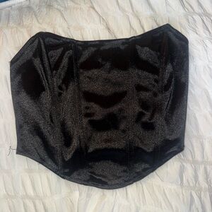 Black Strapless corset